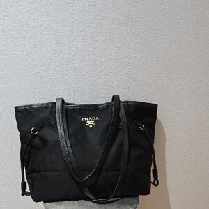 Prada Black Nylon Tote